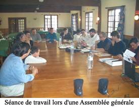 Sance de travail lors d'une A. G.